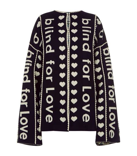 blind for love gucci cardigan